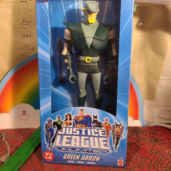 GREEN ARROW Mattel DC SuperHeroes Justice League Unlimited 10" figure.#gz# - Picture 1 of 5